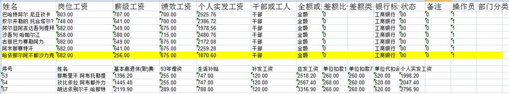 在职教师工资表,文档教程,免费素材下载网站