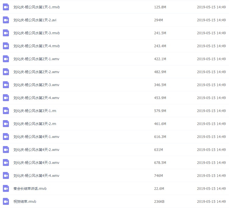 杨公风水视频教程/刘化庆 明易苑授课视频+电子资料精华版