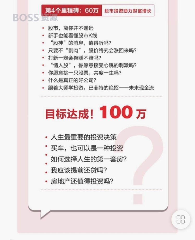 教你安心投资理财视频教程 张殚 月薪3000 0基础也能赚够100万-AT互联