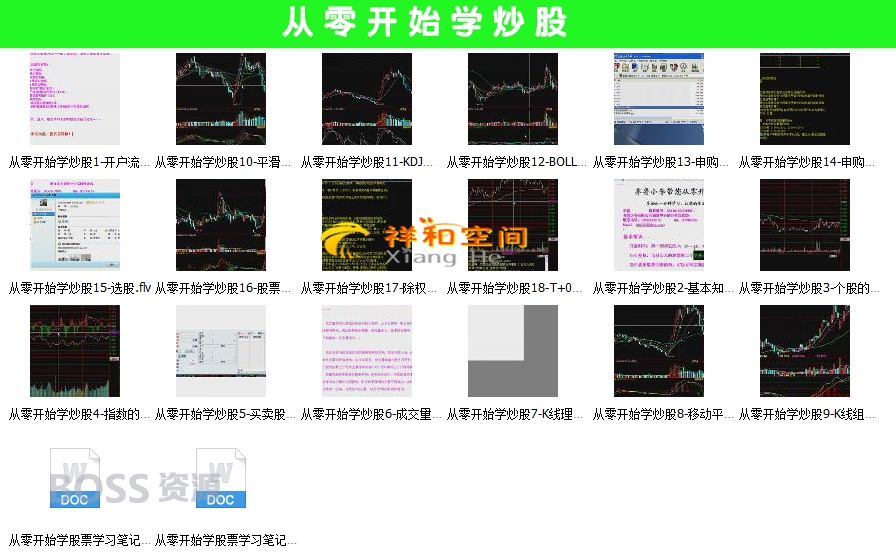 股票职业操盘手视频教程 新手入门炒股实战教学技术-AT互联