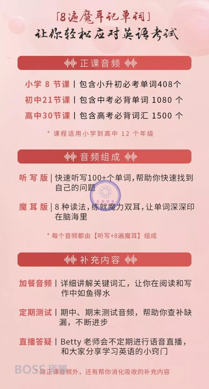 8遍魔耳记单词让你轻松应对通过英语考试 罗蓓爆分课课程-AT互联