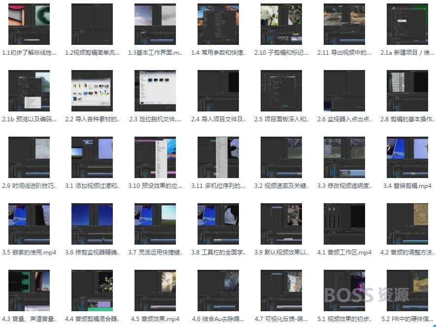 Adobe premiere基础教程 4.5小时PR快速新手入门视频剪辑教程
