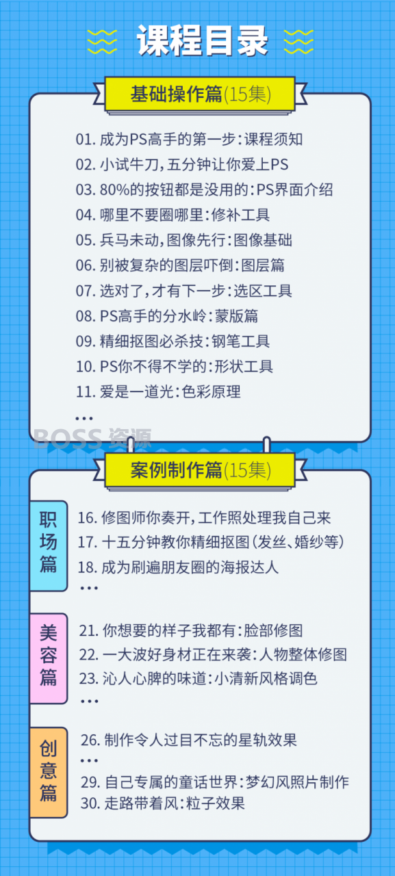 大神从零开始教你学习PS零基础教程 30堂课入门到精通冯注龙课程-AT互联-AT互联全栈开发服务商