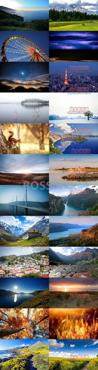 世界摄影素材 高清平面设计网页背景图库风景-AT互联