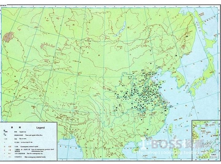 中国历史地图 夏商周春秋战国秦汉三国晋隋唐宋元明清电子版