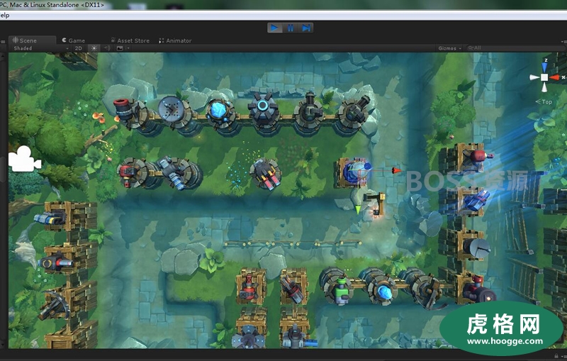 Unity 3D精品塔防游戏场景资源下载