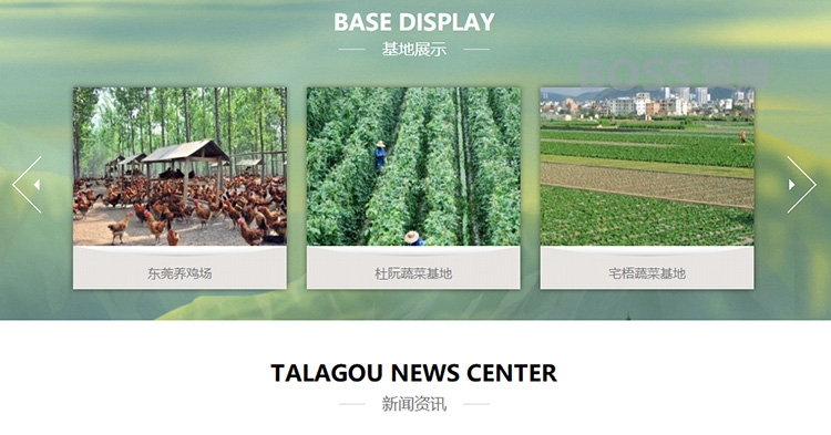 水果蔬菜网站源码 农产品企业网站模板带手机版-AT互联