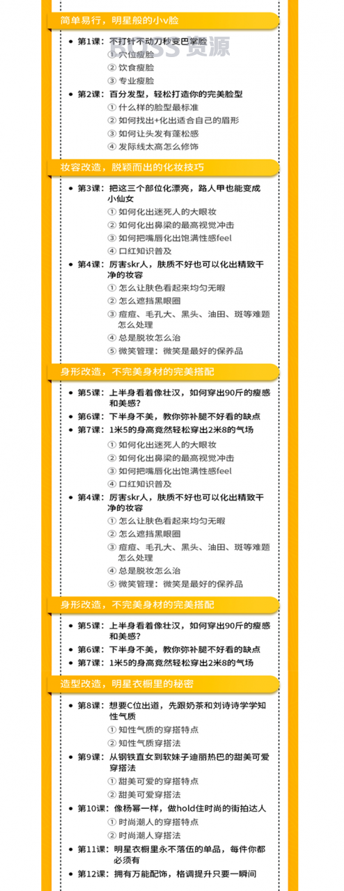 12堂素人改造课穿出明星范儿，赚足回头 女神靓装课程-AT互联