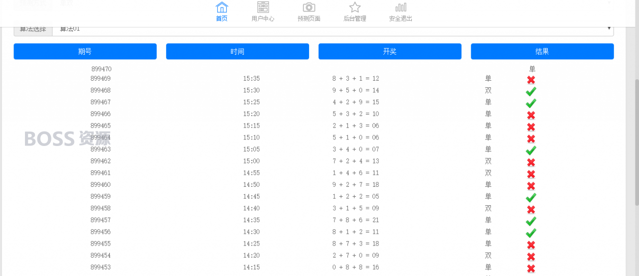 [商业源码]PC蛋蛋预测网站源码VIP版本