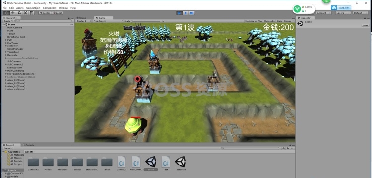 unity3D手游源码 iOS/android/3D版塔防游戏源码-AT互联