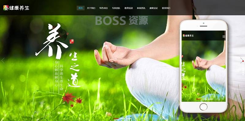 AT互联|织梦响应式经络健康网站织梦模板自适应手机端