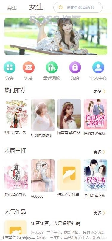 小说网站源码手机版小说源码可封装app和对接公众号插图1