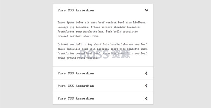 AT互联|简洁的CSS3滑动手风琴切换特效