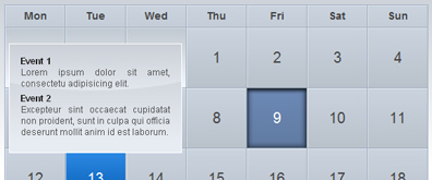 AT互联|jquery UI渐变提示效果日历